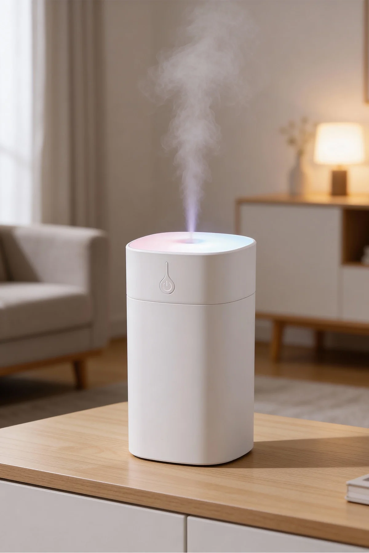 H2O Humidifier 400 ml Ultrasonik Hava Nemlendirici & Aroma Difuzörü