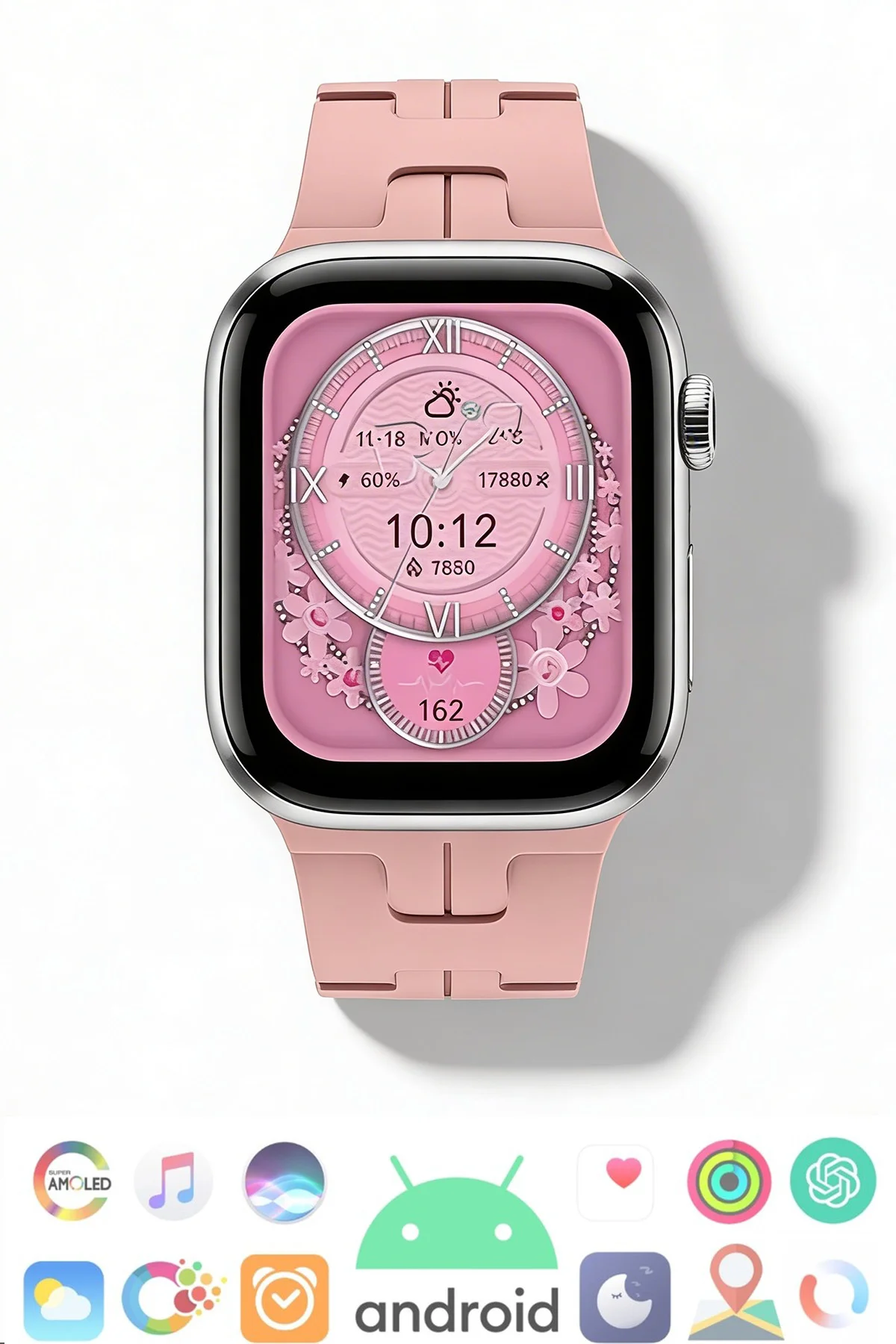 HK10 Mini 1.75 İnç AMOLED Akıllı Saat – IP67 & Kablosuz Şarj