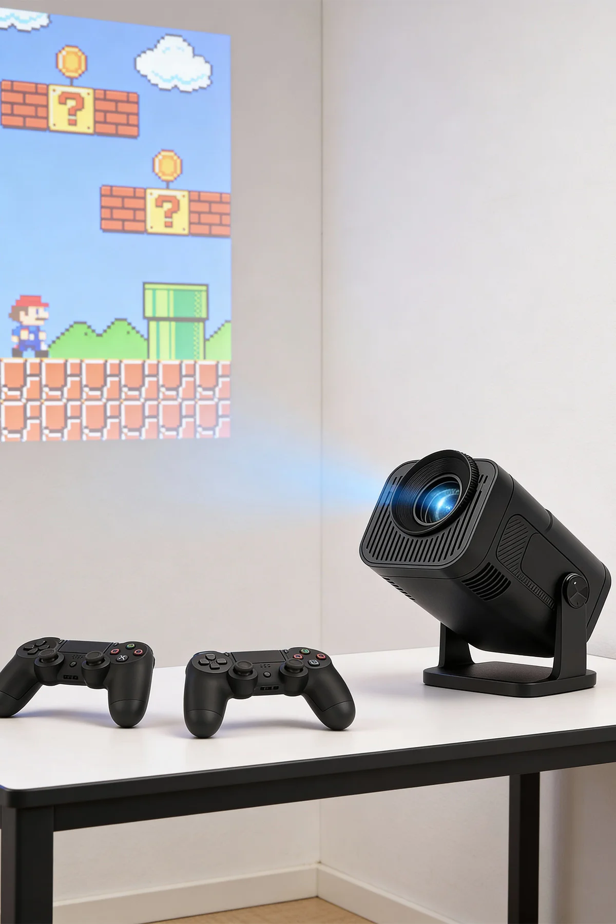 Jeero Oyunlu Projeksiyon Cihazı – 2 Kollu, 20.000 Oyun, Android, Türkçe Menü