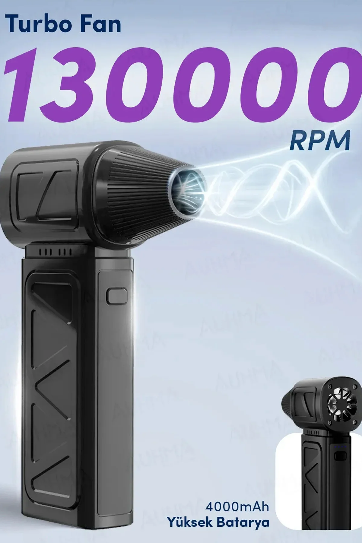 Mini Turbo Jet Fan 130.000 RPM – Şarjlı Hava Kompresörü & Temizlik Fanı
