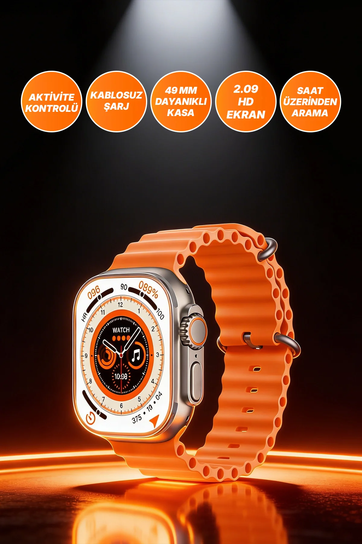 T900 Ultra 49mm 2.09 HD Büyük Ekran Akıllı Saat – Bluetooth Aramalı